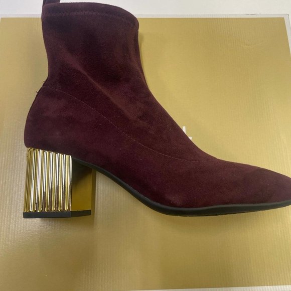 NWT Michael Kors Porter Mid Bootie Stretch Suede (Size 5.5) - Picture 3 of 6